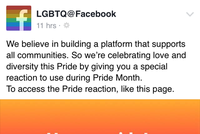 Người dùng phải Like fanpage này để có thể sử dụng biểu tượng cảm xúc lá cờ 6 màu. 