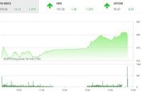 Phiên chiều 3/1: Cổ phiếu vừa và nhỏ tỏa sáng