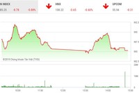 Phiên chiều 8/3: Lực bán mạnh, chỉ số không thể "gượng dậy"