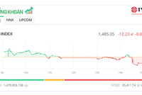 Bluechip gia tăng sức ép, VN-Index lùi về mốc 1.485 điểm