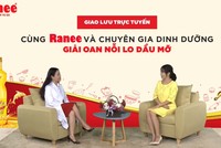 TS-BS. Phan Bích Nga, Giám đốc Trung tâm Khám và Tư vấn dinh dưỡng trẻ em, Viện Dinh dưỡng Quốc gia trong buổi Giao lưu trực tuyến “Giải oan nỗi lo dầu mỡ”