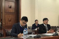 Ông Trần Thành Nam, Thứ trưởng Bộ Nông nghiệp và phát triển Nông thôn (ngoài cùng bên phải) đang phát biểu.