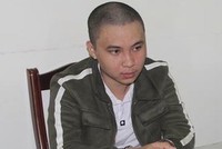 Nguyễn Đức Huy tại cơ quan công an.