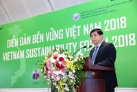 Bộ trưởng Bộ KH&ĐT Nguyễn Chí Dũng phát biểu tại Diễn đàn (Ảnh: LT)