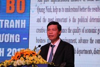 Ông Nguyễn Đức Long, Phó Bí thư tỉnh ủy, Chủ tịch UBND tỉnh Quảng Ninh phát biểu tại Lễ công bố DDCI Quảng Ninh 2017. Ảnh: VGP/Thuý Hà