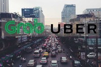 Grab và Uber Đông Nam Á liệu có về chung một nhà trong tương lai? Ảnh: Kr-asia.