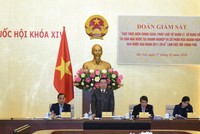 Phó Chủ tịch Quốc hội Phùng Quốc Hiển phát biểu tại buổi làm việc. Ảnh: VGP/Thành Chung