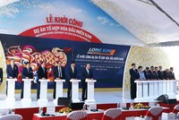 Lễ khởi công xây dựng Dự án Tổ hợp Hóa dầu Miền Nam diễn ra ngày 24/2, với sự tham dự của Thủ tướng Nguyễn Xuân Phúc. Ảnh: H.P