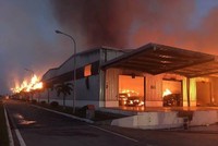 Đám cháy lan ra hàng nghìn m2. Ảnh: Đ.X