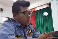 Phát tại cơ quan điều tra. Ảnh: Nhật Vy.