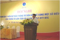 Thứ trưởng Bộ Y tế Phạm Lê Tuấn phát biểu tại Hội nghị.