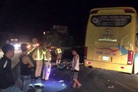 Hiện trường vụ tai nạn. Ảnh: Đ.H