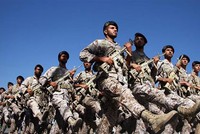 Lực lượng Vệ binh Cách mạng Iran trong một cuộc diễu binh ở Tehran. Ảnh: PressTV.