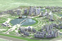 Phối cảnh dự án Khu đô thị Gia Lâm. Ảnh: Vingroup. 