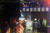 Hiện trường vụ cháy. Ảnh: Trung Hoàng.