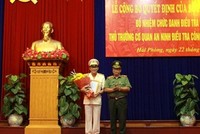 Bổ nhiệm Thủ trưởng cơ quan An ninh điều tra Công an thành phố Hải Phòng