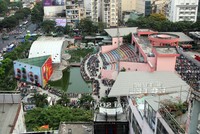 Công viên 23 Tháng 9 nhìn từ trên cao. Ảnh: Duy Trần.