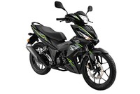 Honda RS150R 2018 bổ sung màu sơn đen Pearl Magellanic mới, giá không đổi.