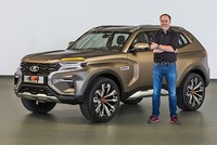 Lada 4x4 Vision Concept ra mắt tại triển lãm xe hơi Moskva, Nga 2018.