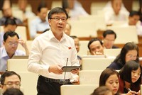 Đại biểu Quốc hội tỉnh Hải Dương Phạm Xuân Thăng phát biểu.