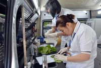 Hà Nội sử dụng xe kiểm nghiệm an toàn thực phẩm chuyên dùng trong các đợt thanh tra, kiểm tra (Nguồn: Internet).