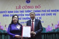Công bố quyết định bổ nhiệm Thứ trưởng Bộ Y tế