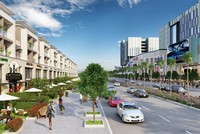 Phố thương mại An Khang dãy trung tâm thương mại, shophouse hiện đại sang trọng.