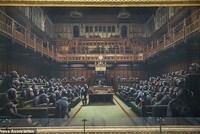 Bức tranh “Quốc hội đã bị phá hủy”.