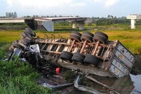 Hiện trường vụ tai nạn.