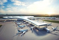 Mô hình sân bay Long Thành.