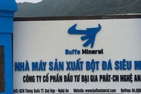 Đình chỉ hoạt động 6 tháng một công ty sản xuất bột đá thiếu đánh giá tác động môi trường