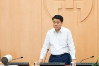 Ông Nguyễn Đức Chung - Chủ tịch UBND TP Hà Nội kết luận buổi họp.