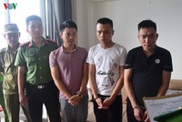 Các đối tượng trong đường dây lừa đảo.