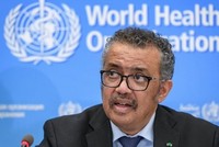 Tổng Giám đốc WHO Tedros Adhanom Ghebreyesus. Ảnh:
 AFP.