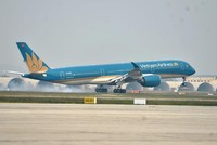 Đường cất hạ cánh 1B, Cảng hàng không quốc tế Nội Bài dự kiến được đưa vào khai thác từ ngày 9/9. (Ảnh: CTV/Vietnam+).