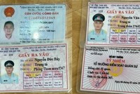 Các giấy tờ lái xe Nguyễn Đức Bảy sử dụng để thông chốt. (Nguồn: thanhnien.vn)