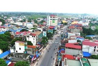 Một góc Thành phố Phổ Yên, tỉnh Thái Nguyên.