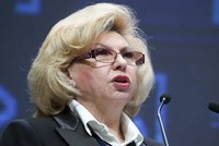 Cao ủy Nhân quyền của Nga, bà Tatyana Moskalkova. Ảnh: TASS.