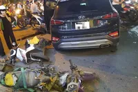 Hiện trường vụ tai nạn (Ảnh: A.X.).