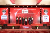 PDR được vinh danh tại Lễ công bố Top 50 công ty đại chúng uy tín và hiệu quả năm 2022.