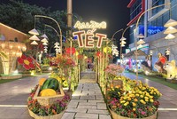 Đông bảo giới trẻ Sài Gòn check-in đường hoa Amazing Tết 2023