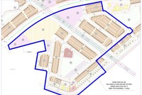 Ranh giới Dự án Khu dân cư đường N4A nối dài về phía Đông. Nguồn: binhdinhinvest.