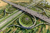 Phối cảnh một nút giao của Tuyến vành đai 4 - Vùng Thủ đô.