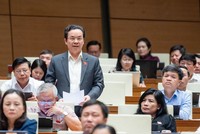 Đại biểu Hoàng Văn Cường tại nghị trường.