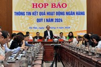 Ông Đào Minh Tú, Phó Thống đốc NHNN phát biểu tại buổi họp báo 