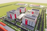 Phối cảnh Trung tâm dữ liệu của Viettel tại Khu công nghiệp Tân Phú Trung, huyện Củ Chi cũ, TP.HCM