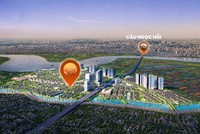 Dự án Alluvia City nằm kề bên cầu Ngọc Hồi tại cửa ngõ phía Đông Hà Nội