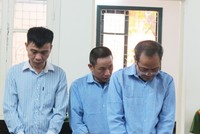 Các bị cáo tại tòa.