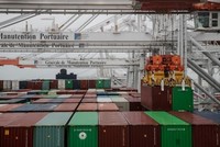 Bến cảng Le Havre, miền Tây Bắc nước Pháp, vào ngày 21/1/2021. Nguồn: Getty Images