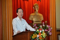 Phó Thống đốc NHNN Đào Minh Tú phát biểu tại Hội nghị.